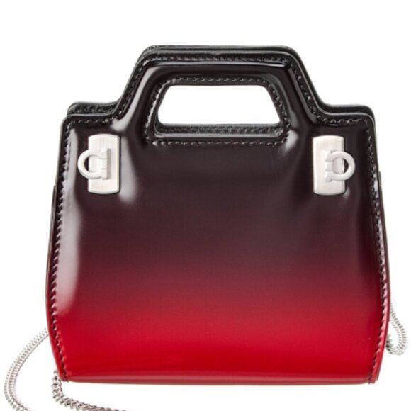 Salvatore Ferragamo – Wanda Micro Bag – Flame Red (Ombre Leather) - Picture 7 of 7